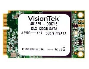 900716 VisionTek DLX 120GB MLC SATA 6Gbps (AES-256) mSATA Internal Solid State Drive