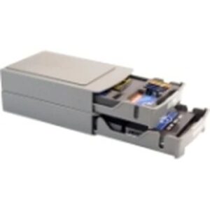 900747 VisionTek 2 x Interlock Stackable Cases DataVault Storage Box