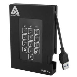 A25-3PL256-S1000 Apricorn Aegis Padlock 1TB USB 3.0 (AES-256 FIPS 140-2) External Solid State Drive