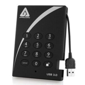 A25-3PL256-S128 Apricorn Aegis Padlock 128GB USB 3.0 Encrypted 2.5-inch External Solid State Drive
