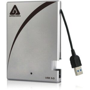 A25-3USB-500 Apricorn Aegis Portable 3.0 500GB 5400RPM USB 3.0 8MB Cache 2.5-inch External Hard Drive