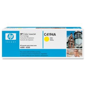C4194AX - HP Toner Cartridge (Yellow) for HP Color LaserJet 4500/4550 Series Printer