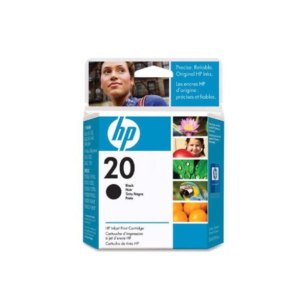 c6614dn hp 20 black ink cartridge black inkjet 500 page 1 each retail 659e998cbbce9