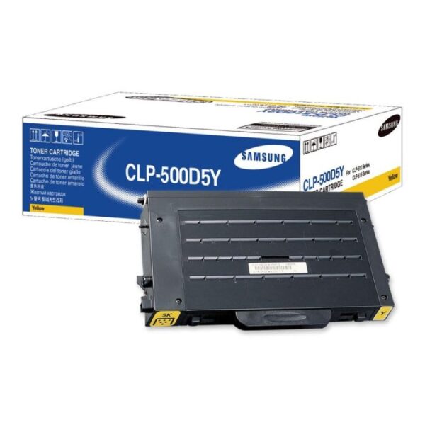 clp 500d5y nc samsung 5000 pages yellow laser toner cartridge for clp 500 series printer 659eaaeb16a37