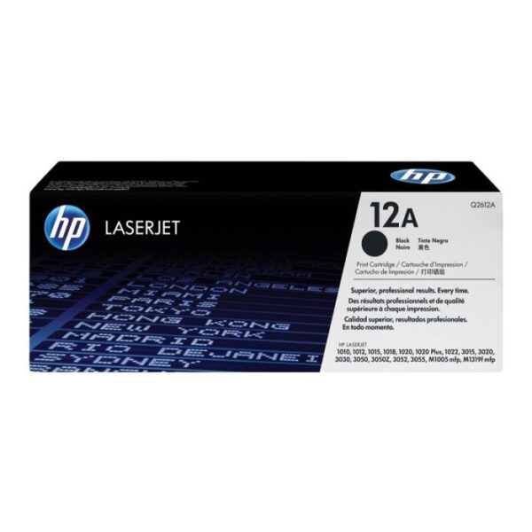 q2612a hp 12a toner cartridge black for laserjet 1020 3020 1022 series printer 659eb3cadde63