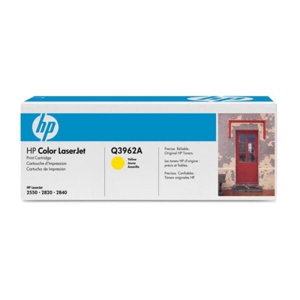 q3962a hp 122a toner cartridge yellow for color laserjet 2550 2820 2840 series printer 659eb4941dcfc