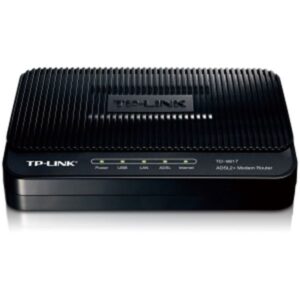 TD-8817 TP-Link 1 Ethernet Port and 1 USB Port ADSL2+ Router with bridge and NAT Router Trendchip ADSL/ADSL2/ADSL2+ Annex A with ADSL spliter (Refurbi